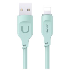 USB кабель Usams US-SJ565 Apple iPhone SE 2022, iPhone 14 Pro Max, iPhone 14 Plus, iPhone 14 Pro, iPhone 14, iPhone 13 Pro, iPhone 13 Mini, iPhone 13, iPhone 13 Pro Max, iPhone 12 Mini, iPhone 12 Pro Max, Lightning, 1.2 м., Зелений