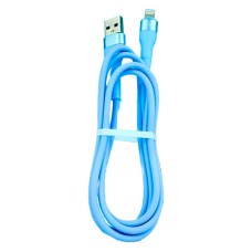 USB кабель Celebrat CB-26 Apple iPhone SE 2022, iPhone 14 Pro Max, iPhone 14 Plus, iPhone 14 Pro, iPhone 14, iPhone 13 Pro, iPhone 13 Mini, iPhone 13, iPhone 13 Pro Max, iPhone 12 Mini, iPhone 12 Pro Max, Lightning, 1.2 м., Блакитний