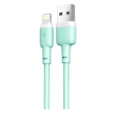 USB кабель XO NB208, MicroUSB, 1.0 м., М'ятний