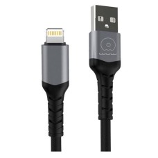 USB кабель WUW X183 Apple iPhone SE 2022, iPhone 14 Pro Max, iPhone 14 Plus, iPhone 14 Pro, iPhone 14, iPhone 13 Pro, iPhone 13 Mini, iPhone 13, iPhone 13 Pro Max, iPhone 12 Mini, iPhone 12 Pro Max, iPhone 12 Pro, Lightning, 1.0 м., Чорний