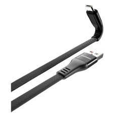 USB кабель Denmen D47V, MicroUSB, 1.0 м., Чорний