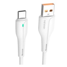 USB кабель Denmen D15T, Type-C, 1.0 м., Білий