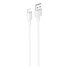 USB кабель XO NB-P156 Apple iPhone SE 2022, iPhone 14 Pro Max, iPhone 14 Plus, iPhone 14 Pro, iPhone 14, iPhone 13 Pro, iPhone 13 Mini, iPhone 13, iPhone 13 Pro Max, iPhone 12 Mini, iPhone 12 Pro Max, iPhone 12 Pro, Lightning, 1.0 м., Білий