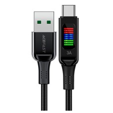 USB кабель Acefast C7-04, Type-C, 1.2 м., Чорний