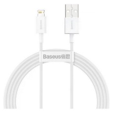 USB кабель Baseus Superior Series Apple iPhone SE 2022, iPhone 14 Pro Max, iPhone 14 Plus, iPhone 14 Pro, iPhone 14, iPhone 13 Pro, iPhone 13 Mini, iPhone 13, iPhone 13 Pro Max, iPhone 12 Mini, iPhone 12 Pro Max, Lightning, 1.5 м., Білий