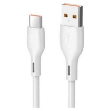 USB кабель Konfulon DC-55, Type-C, 1.0 м., Білий