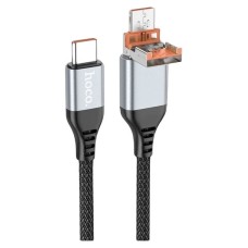 USB кабель Hoco U128, Type-C, 1.0 м., Чорний