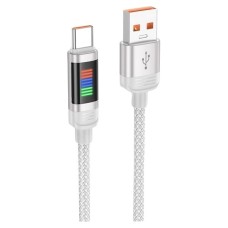 USB кабель Hoco U126, Type-C, 1.0 м., Сірий