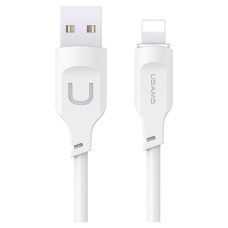 USB кабель Usams US-SJ565 Apple iPhone SE 2022, iPhone 14 Pro Max, iPhone 14 Plus, iPhone 14 Pro, iPhone 14, iPhone 13 Pro, iPhone 13 Mini, iPhone 13, iPhone 13 Pro Max, iPhone 12 Mini, iPhone 12 Pro Max, iPhone 12 Pro, Lightning, 1.2 м., Білий