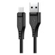 USB кабель Acefast C3-09, MicroUSB, 1.2 м., Черный