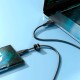USB кабель Acefast C3-09, MicroUSB, 1.2 м., Черный