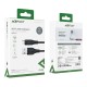 USB кабель Acefast C3-09, MicroUSB, 1.2 м., Черный