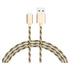 USB кабель Borofone BX24 Apple iPhone SE 2022, iPhone 14 Pro Max, iPhone 14 Plus, iPhone 14 Pro, iPhone 14, iPhone 13 Pro, iPhone 13 Mini, iPhone 13, iPhone 13 Pro Max, iPhone 12 Mini, iPhone 12 Pro Max, Lightning, 1.0 м., Золотий