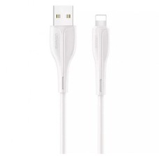 USB кабель Usams US-SJ371 U38 Apple iPhone SE 2022, iPhone 14 Pro Max, iPhone 14 Plus, iPhone 14 Pro, iPhone 14, iPhone 13 Pro, iPhone 13 Mini, iPhone 13, iPhone 13 Pro Max, iPhone 12 Mini, iPhone 12 Pro Max, Lightning, 1.0 м., Білий