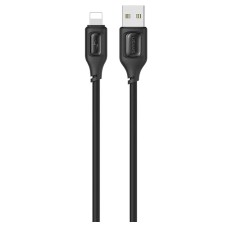 USB кабель Usams US-SJ618 Apple iPhone SE 2022, iPhone 14 Pro Max, iPhone 14 Plus, iPhone 14 Pro, iPhone 14, iPhone 13 Pro, iPhone 13 Mini, iPhone 13, iPhone 13 Pro Max, iPhone 12 Mini, iPhone 12 Pro Max, Lightning, 1.0 м., Чорний