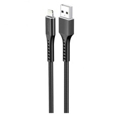 USB кабель Charome C22-03 Apple iPhone SE 2022, iPhone 14 Pro Max, iPhone 14 Plus, iPhone 14 Pro, iPhone 14, iPhone 13 Pro, iPhone 13 Mini, iPhone 13, iPhone 13 Pro Max, iPhone 12 Mini, iPhone 12 Pro Max, Lightning, 1.0 м., Чорний