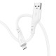 USB кабель Hoco X97 Crystal, MicroUSB, 1.0 м., Білий