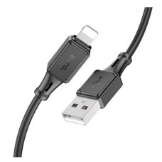 USB кабель Hoco X101 Apple iPhone SE 2022, iPhone 14 Pro Max, iPhone 14 Plus, iPhone 14 Pro, iPhone 14, iPhone 13 Pro, iPhone 13 Mini, iPhone 13, iPhone 13 Pro Max, iPhone 12 Mini, iPhone 12 Pro Max, iPhone 12 Pro, Lightning, 1.0 м., Чорний