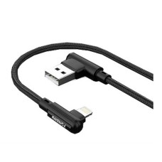 USB кабель Foneng X70 Apple iPhone SE 2022, iPhone 14 Pro Max, iPhone 14 Plus, iPhone 14 Pro, iPhone 14, iPhone 13 Pro, iPhone 13 Mini, iPhone 13, iPhone 13 Pro Max, iPhone 12 Mini, iPhone 12 Pro Max, iPhone 12 Pro, Lightning, 1.0 м., Чорний