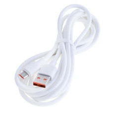 USB кабель USAMS SJ608USB01, MicroUSB, 2.0 м., Білий