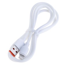 USB кабель USAMS SJ604USB01 Apple iPhone SE 2022, iPhone 14 Pro Max, iPhone 14 Plus, iPhone 14 Pro, iPhone 14, iPhone 13 Pro, iPhone 13 Mini, iPhone 13, iPhone 13 Pro Max, iPhone 12 Mini, iPhone 12 Pro Max, Lightning, 1.0 м., Білий