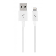 USB кабель Cablexpert CC-USB2P-AMLM-2M-W Apple iPhone SE 2022, iPhone 14 Pro Max, iPhone 14 Plus, iPhone 14 Pro, iPhone 14, iPhone 13 Pro, iPhone 13 Mini, iPhone 13, iPhone 13 Pro Max, iPhone 12 Mini, iPhone 12 Pro Max, Lightning, 2.0 м., Білий