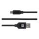 USB кабель REAL-EL Premium Fabric EL123500048, MicroUSB, 2.0 м., Черный