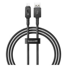 USB кабель Baseus P10355802111-01 Unbreakable Apple iPhone SE 2022, iPhone 14 Pro Max, iPhone 14 Plus, iPhone 14 Pro, iPhone 14, iPhone 13 Pro, iPhone 13 Mini, iPhone 13, iPhone 13 Pro Max, iPhone 12 Mini, Lightning, 2.0 м., Чорний