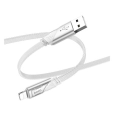 USB кабель Hoco U119 Apple iPhone SE 2022, iPhone 14 Pro Max, iPhone 14 Plus, iPhone 14 Pro, iPhone 14, iPhone 13 Pro, iPhone 13 Mini, iPhone 13, iPhone 13 Pro Max, iPhone 12 Mini, iPhone 12 Pro Max, iPhone 12 Pro, Lightning, 1.0 м., Сірий