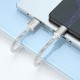 USB кабель Borofone BX95, MicroUSB, USB, 1.0 м., Срібний