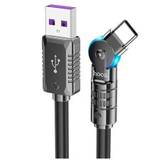 USB кабель Hoco U118, Type-C, 1.2 м., Чорний