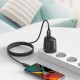 USB кабель XO NB235 Zebra Series, MicroUSB, 1.0 м., Черный