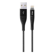 USB кабель Ttec 2DKX01LS Apple iPhone SE 2022, iPhone 14 Pro Max, iPhone 14 Plus, iPhone 14 Pro, iPhone 14, iPhone 13 Pro, iPhone 13 Mini, iPhone 13, iPhone 13 Pro Max, iPhone 12 Mini, iPhone 12 Pro Max, iPhone 12 Pro, Lightning, 1.5 м., Чорний