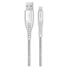 USB кабель Ttec 2DKX01LG Apple iPhone SE 2022, iPhone 14 Pro Max, iPhone 14 Plus, iPhone 14 Pro, iPhone 14, iPhone 13 Pro, iPhone 13 Mini, iPhone 13, iPhone 13 Pro Max, iPhone 12 Mini, iPhone 12 Pro Max, Lightning, 1.5 м., Срібний