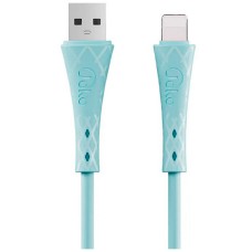 USB кабель Joko DL-27 Apple iPhone SE 2022, iPhone 14 Pro Max, iPhone 14 Plus, iPhone 14 Pro, iPhone 14, iPhone 13 Pro, iPhone 13 Mini, iPhone 13, iPhone 13 Pro Max, iPhone 12 Mini, iPhone 12 Pro Max, iPhone 12 Pro, Lightning, 1.0 м., Синій