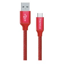 USB кабель ColorWay CW-CBUC008-RD, Type-C, 2.0 м., Червоний