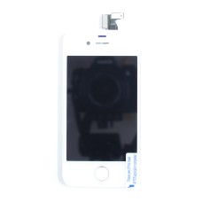 Дисплей Apple iPhone 4S, (High quality), з сенсором, з рамкою, IPS, Білий