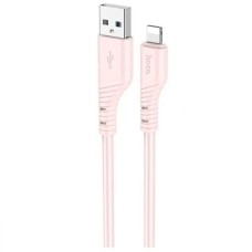 USB кабель Hoco X97 Crystal Color Apple iPhone SE 2022, iPhone 14 Pro Max, iPhone 14 Plus, iPhone 14 Pro, iPhone 14, iPhone 13 Pro, iPhone 13 Mini, iPhone 13, iPhone 13 Pro Max, iPhone 12 Mini, iPhone 12 Pro Max, Lightning, 1.0 м., Рожевий