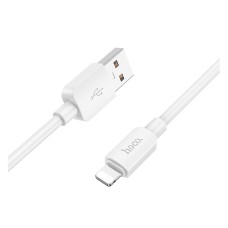 USB кабель Hoco X96 Apple iPhone SE 2022, iPhone 14 Pro Max, iPhone 14 Plus, iPhone 14 Pro, iPhone 14, iPhone 13 Pro, iPhone 13 Mini, iPhone 13, iPhone 13 Pro Max, iPhone 12 Mini, iPhone 12 Pro Max, iPhone 12 Pro, Lightning, 1.0 м., Білий