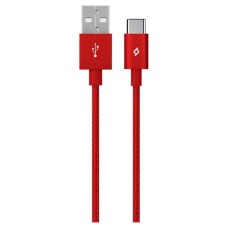 USB кабель Ttec 2DK18K, Type-C, 1.2 м., Червоний