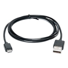 USB кабель REAL-EL Pro, MicroUSB, 0.6 м., Чорний