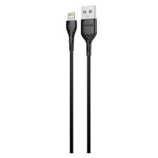 USB кабель Grand-X PL01B Apple iPhone SE 2022, iPhone 14 Pro Max, iPhone 14 Plus, iPhone 14 Pro, iPhone 14, iPhone 13 Pro, iPhone 13 Mini, iPhone 13, iPhone 13 Pro Max, iPhone 12 Mini, iPhone 12 Pro Max, iPhone 12 Pro, Lightning, 1.0 м., Чорний