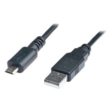 USB кабель REAL-EL Premium, MicroUSB, 1.0 м., Чорний