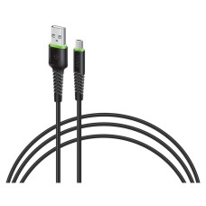 USB кабель Intaleo CBFLEXM3, MicroUSB, 3.0 м., Чорний