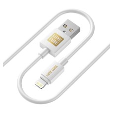 USB кабель Luxe Cube Apple iPhone SE 2022, iPhone 14 Pro Max, iPhone 14 Plus, iPhone 14 Pro, iPhone 14, iPhone 13 Pro, iPhone 13 Mini, iPhone 13, iPhone 13 Pro Max, iPhone 12 Mini, iPhone 12 Pro Max, iPhone 12 Pro, Lightning, 1.0 м., Білий