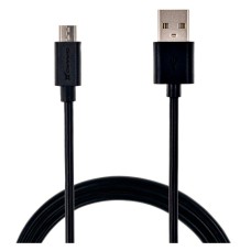 USB кабель Grand-X PM025B, MicroUSB, 2.5 м., Чорний