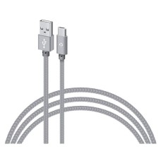 USB кабель Intaleo CBGNYT2, Type-C, 2.0 м., Сірий