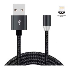 USB кабель XoKo SC-355i Magneto Apple iPhone SE 2022, iPhone 14 Pro Max, iPhone 14 Plus, iPhone 14 Pro, iPhone 14, iPhone 13 Pro, iPhone 13 Mini, iPhone 13, iPhone 13 Pro Max, iPhone 12 Mini, iPhone 12 Pro Max, Lightning, 1.2 м., Чорний