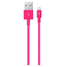 USB кабель Ttec 2DK7508P Apple iPhone SE 2022, iPhone 14 Pro Max, iPhone 14 Plus, iPhone 14 Pro, iPhone 14, iPhone 13 Pro, iPhone 13 Mini, iPhone 13, iPhone 13 Pro Max, iPhone 12 Mini, iPhone 12 Pro Max, Lightning, 1.0 м., Рожевий