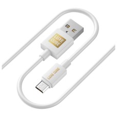 USB кабель Luxe Cube, MicroUSB, 1.0 м., Білий